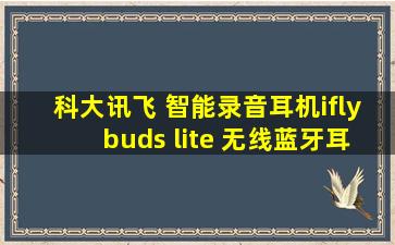 科大讯飞 智能录音耳机iflybuds lite 无线蓝牙耳机